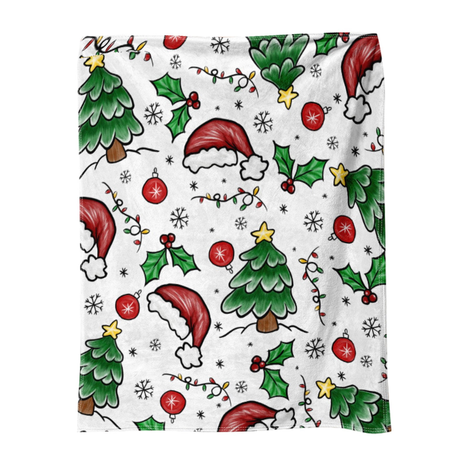 Motif christmas fleece blanket