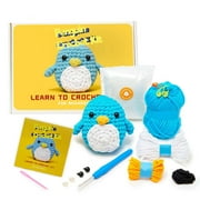 Clearance! Hewann Crochet Kit Box He Woobles Crochet Kit With Easy Peasy Yarn As Seen On Tank For Beginners With Step By Step Video Tutorials The Dinosaur