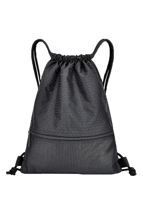 Lightweight Gym Sack Waterproof Drawstring Gym Bag - 20L Lightweight PE Sack with Comfortable Shoulder Straps for School, Travel, Sports, and Camping - for All Ages & Activities
