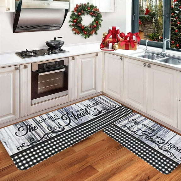 Giyblacko CarpetKitchen Carpet (2 Pieces) S Kitchen Carpet Washable Cushion Comfortable Kitchen Carpet Set