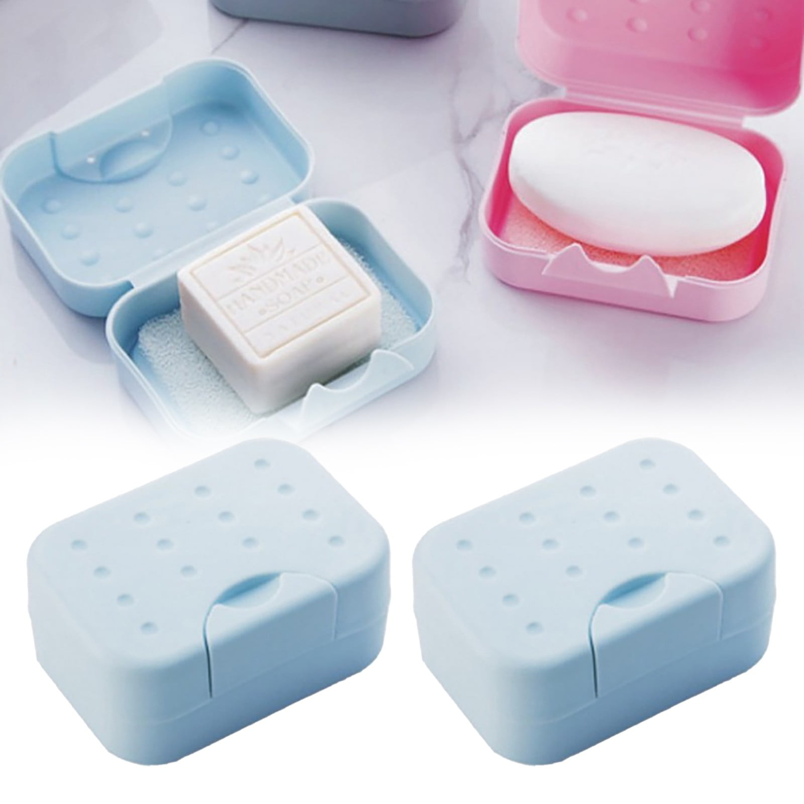 Clearance! Hewann Soapbox Portable Travel Soap Box Holder Plastic Soap
