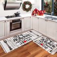 thumbnail image 1 of Clearance! Hewann rug Rugs Kitchen Carpet (2 Pieces) S Kitchen Carpet Washable Cushion Comfortable Kitchen Carpet Set, 1 of 5