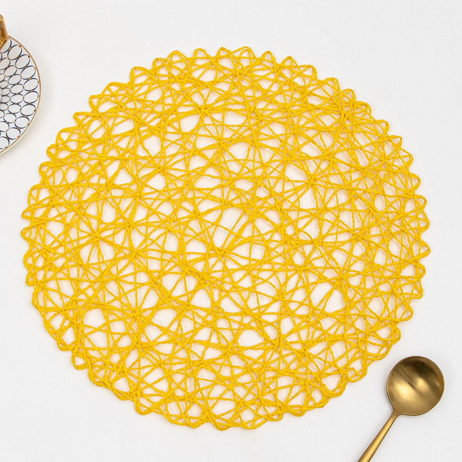 Clearance！Hexang Placemats 15 Inch Bowl Mat Multifunctional Wear Paper