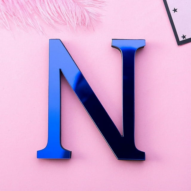 Clearance！Hexang Wall Stickers 26 Letters DIY 3D Mirror Acrylic Wall