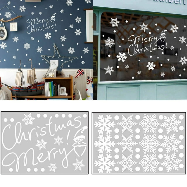 Clearance！Hexang Wall Stickers Christmas Decorations Wall Stickers