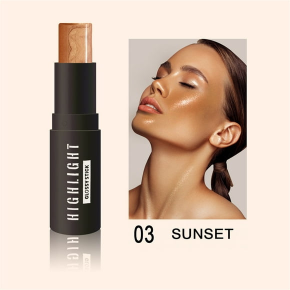 Clearance!Highlighter Makeup Stick, Highlighter Bronzer Stick Glow Face Illuminator Highlighter Contouring Stick Waterproof Long-lasting