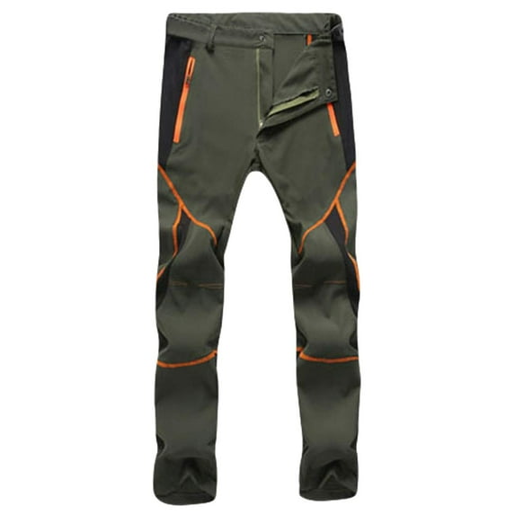 Clearance Hiking Pants Men,Men's Snow Ski Outdoor Waterproof Windproof Fleece Cargo Hiking Pants,Snow Pants Men Ski Waterproof Hiking Insulated