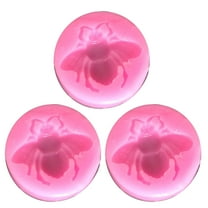 Clearance! Hilingoto Cake Mould, Diy Bee Silicone Mold 3Pc, Diy Bee Silicone Mold Honey Bee Festival Cake Candy Chocolate Mold 6.3X5.5X0.4Inch Christmas Sale