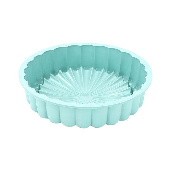 Clearance! Hilingoto Cake Mould, Food Grade Silicone Cake Mold (8 Inches) C, Silicone for Baking Round Moldss Nonstick & Quick Release Baking Pans for Vegetable Pancakes Pizza Cheese 8.3X8.3X2.4Inch