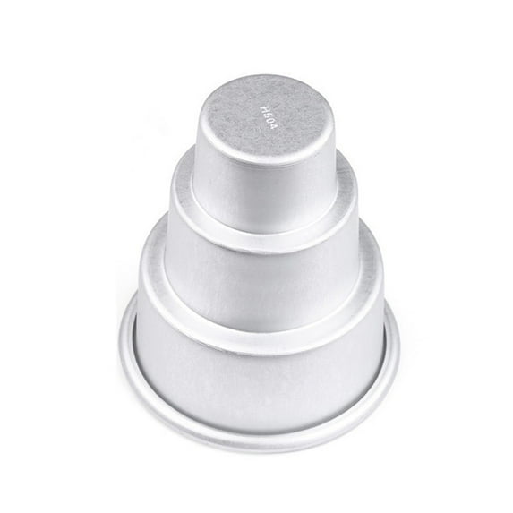 Clearance! Hilingoto Cake Mould, Mini Three-Layer Cake Pan 3*7 X 8cm, Mini Three-Tiered Cake Pan Pudding Mold Muffin Decorating Mould Tools 3.3X3X3Inch Christmas Sale