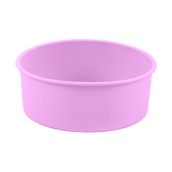 Warehouse Clearance! Hilingoto, Round Cake Mold Purple 6 inch, Silicone Cake 4/6/8/10 inch Heat Diy Round Shaped Mould For Kitchen Round Cake Silicone Baking Pan Multi Dimension