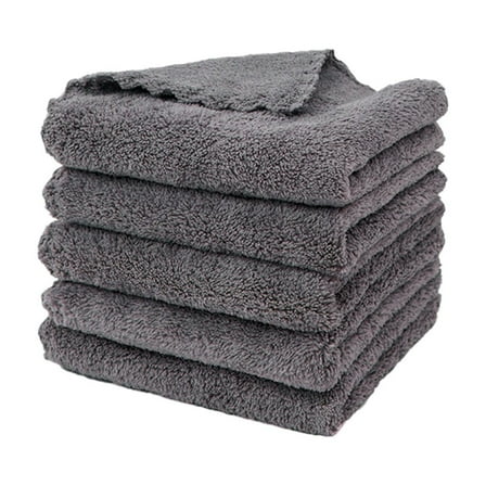 Clearance! Hilingoto Cleaning Towel Thick Dishwashing Table Scouring Pad Multifunctional Strong Absorbent Cloth 1Pc Black: 25*25Cm, , Cleaning Cloth, Fiber Cloth, Multi-Purpose, 4 Colors, Black