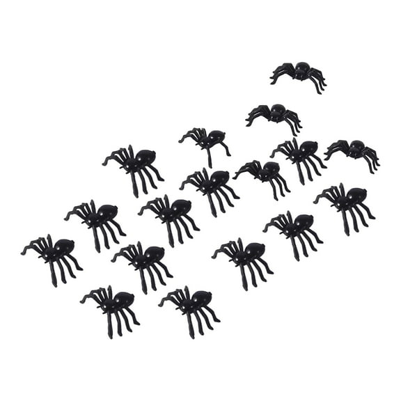 Clearance! Hmlai 50Pcs Mini Spider Decoration Ornaments, 50Pcs 2Cm Scary Plastic Small Joke Toys for Prank Halloween (Include: 50Pc Spider Decorative Ornament) Desktop Ornament Clearance Sale