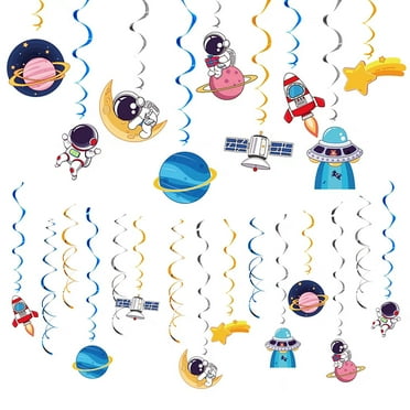 Clearance! Home Decor Room Decor Outer Space Party Decoration Set Space Birthday Party Supplies Boy Kids Solar System Hanging Astronaut Banner， Bedroom Decor Living Room Decor Clearance Sale