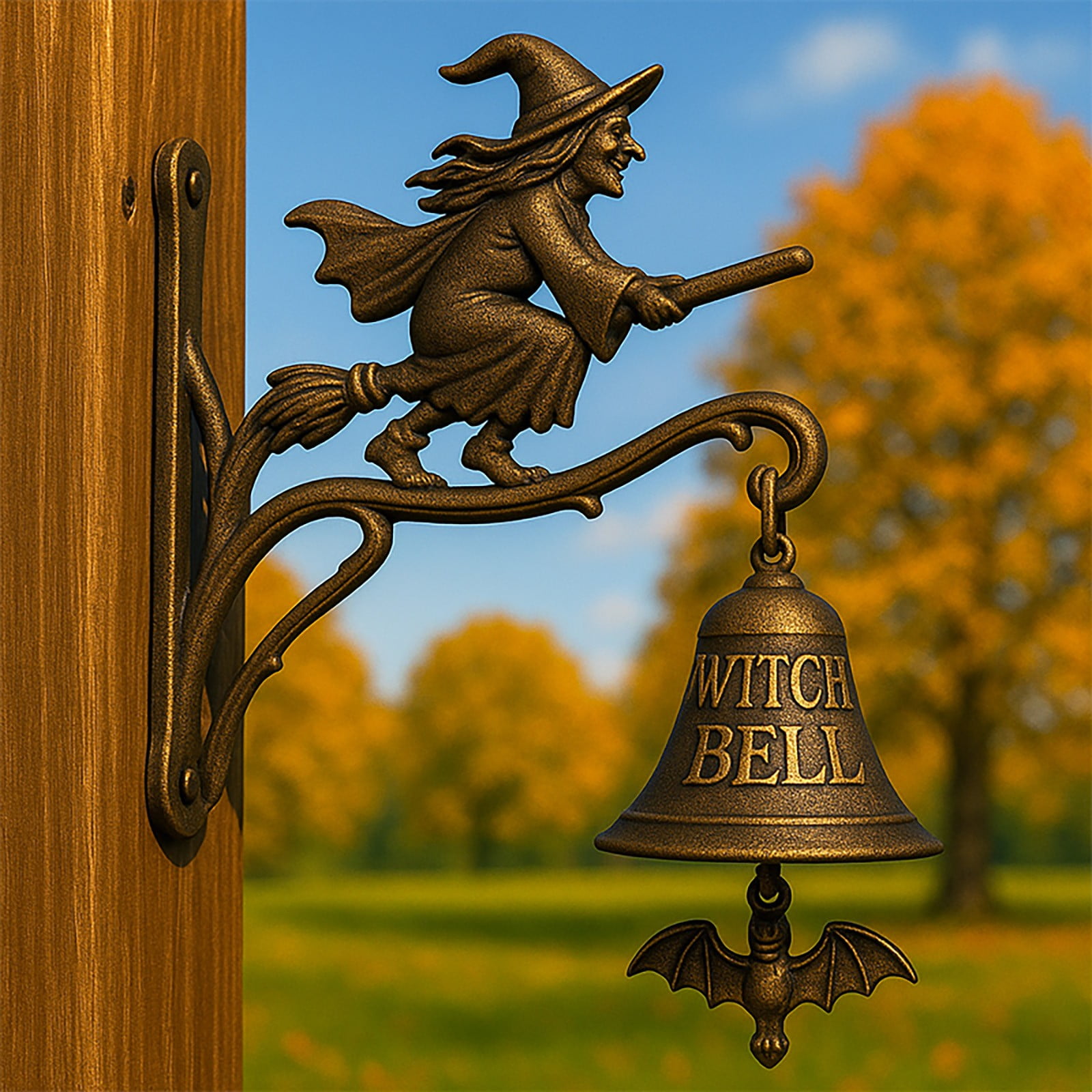 Clearance!Home Decor Witch Doorbell Halloween Doorbell Decoration
