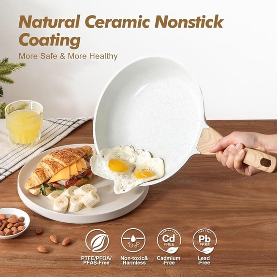 Clearance! Home Multi Functional Non Stick Pan: for Steaks Pancakes and Breakfast Compatible with Induction Cookers and Stoves