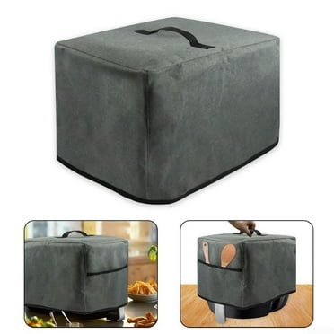 Clearance Home Textile Storage under $10 Air Fryer Cover Air Fryer Dust Cover With 2 Accessory Pocket Grey Easy Cleaning