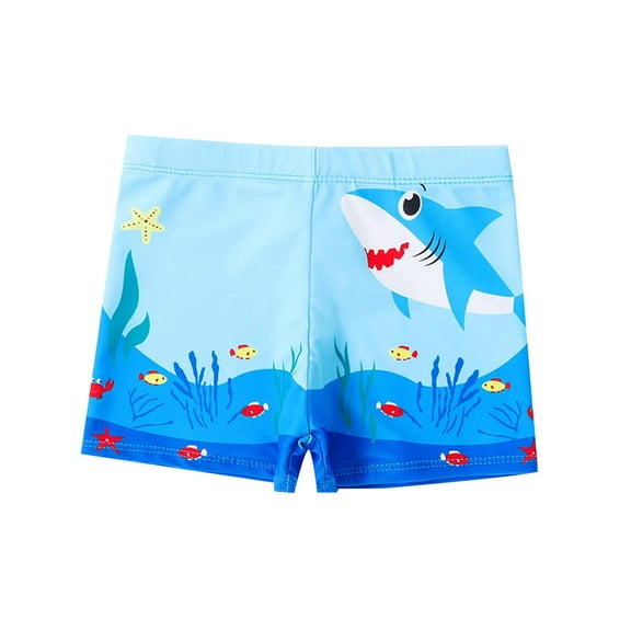 HomeGardon Baby Boys Swim Trunks,Boys Swimwear Children's Swimsuit Print Swimsuit Bathing Suit Flat Angle with Pants Rope with UPF 50+,M-XXXL