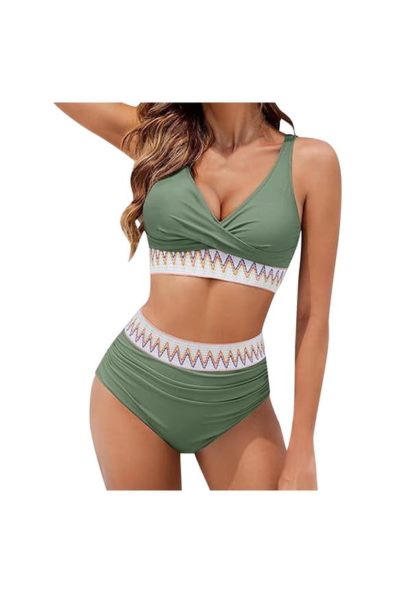 Bestselling Bikini,Swimsuits for Women Swimsuit Split Body High Waist Belly Covering Tight Fitting Bikini Swimsuit,S-XXL