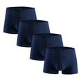 thumbnail image 1 of HomeGardon Mens Underwear,Boxer Briefs for Men Pack,Men Ice Silk Traceless-dry Loose Breathable Elastic Exercise Home Flat Angle Underpants 4PC,L-XXXL, 1 of 2