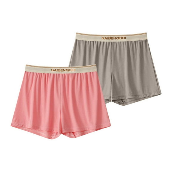 HomeGardon Mens Underwear,Boxer Briefs for Men Pack,Men Loose Breathable Sports Home Four-Corner Pants Flat-Corner Underwear Boxers 2PC,M-XXL