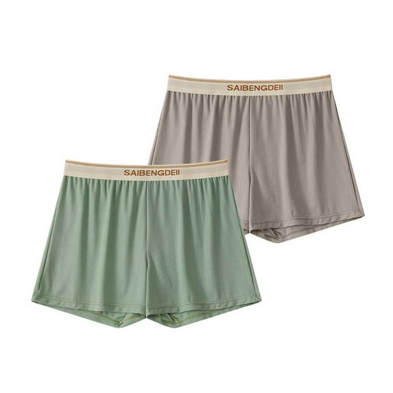 HomeGardon Mens Underwear,Boxer Briefs for Men Pack,Men Loose Breathable Sports Home Four-Corner Pants Flat-Corner Underwear Boxers 2PC,M-XXL