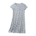 thumbnail image 1 of HomeGardon Nightgowns for Women,Women's Sleepwear,Women's Printed Knitted Round Neck Short Sleeve Pajamas Cute Home Clothes Short Sleepshirts,S-XL, 1 of 3