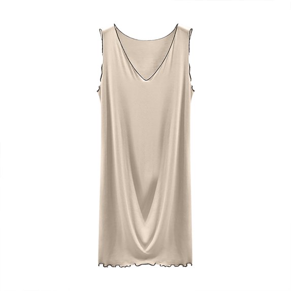 HomeGardon Nightgowns for Women,Women's Sleepwear,Women's Suspender Solid Color Loose and Comfortable Sleeveless Dress Nightdress,M-XXL