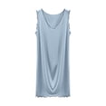 thumbnail image 1 of HomeGardon Nightgowns for Women,Women's Sleepwear,Women's Suspender Solid Color Loose and Comfortable Sleeveless Dress Nightdress,M-XXL, 1 of 4