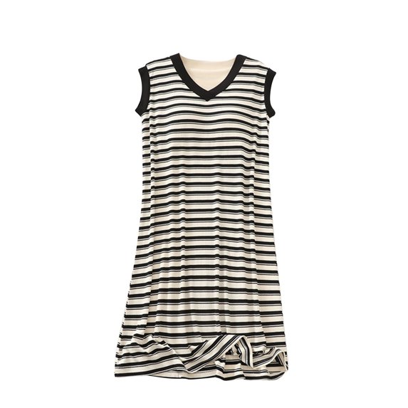 HomeGardon Nightgowns for Women,Women's Sleepwear,Women's with Chest Pad Loose and Comfortable Sleeveless Dress Nightgown,M-XXL