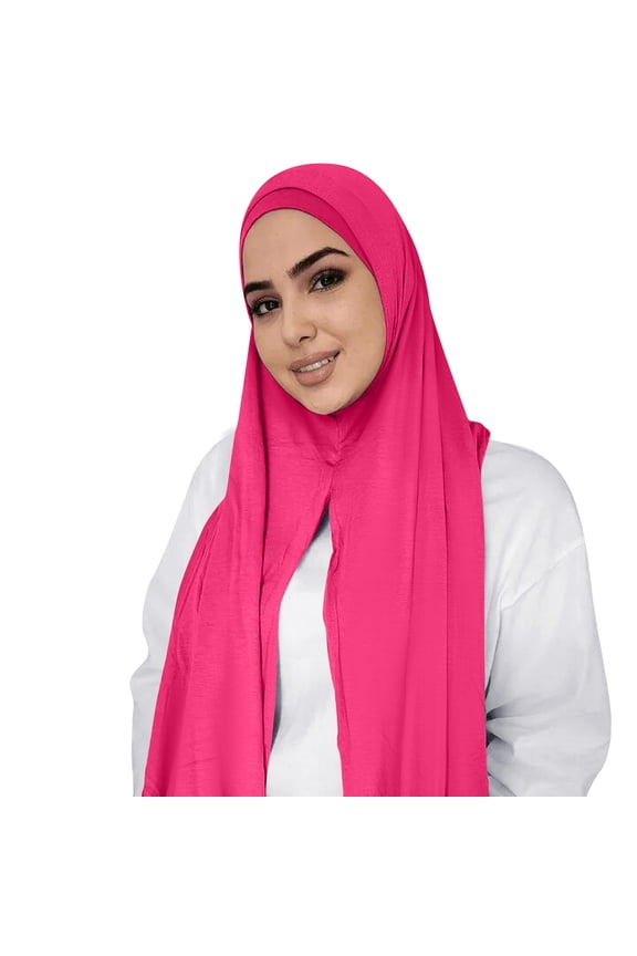 Scarf on Sale, Muslim Hijab Solid Color Long Scarf Scarf Cotton Scarf Women Fashion Beanie Headwrap Sleep Hat