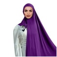 thumbnail image 1 of Clearance! Hontri 1Pc Scarf under $10, Muslim Head Scarf Solid Color Long Scarf Wrap Scarves Cotton Scarf for Women Fashion On Sale, 1 of 9