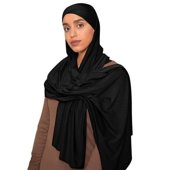 Clearance! Hontri 1Pc Scarf under $10, Muslim Head Scarf Solid Color Long Scarf Wrap Scarves Cotton Scarf for Women Fashion On Sale