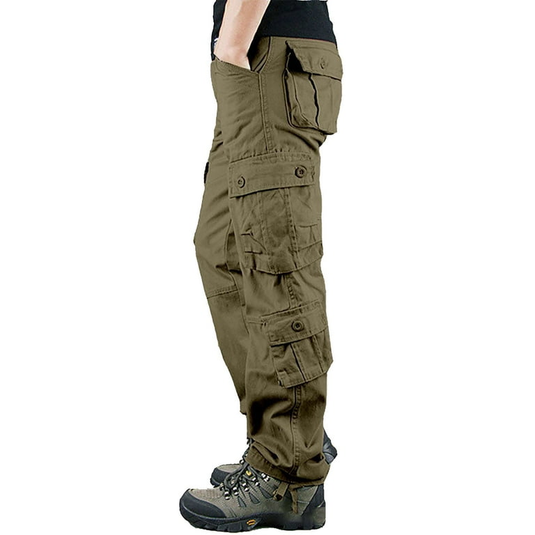 Clearance! Hontri Cargo Pants for Men Multi Pocket Cargo Clearance! Hontri Cargo Pants for Men Multi Pocket Cargo