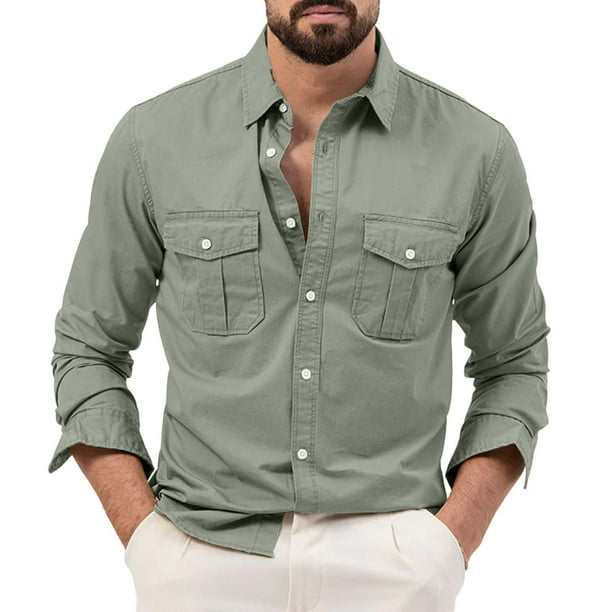 Olive Green Shirt Outfit Men Wholesale WHITE SHIRT DRESS For Your Store  Faire
