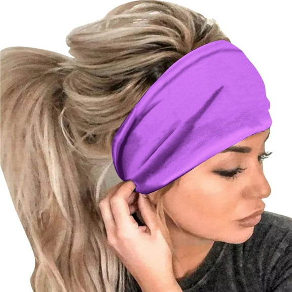 Clearance! Hontri Pc Hairband Clearance under $5, Men Women Casual Workout Sports Headband Running Yoga Elastic Hair Accessories Headband On Sale