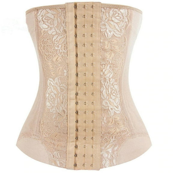Clearance! Hontri Shapewear Women Waist Trainer Body Shaper Corset Tummy Slimming Girdles Shaping Clothes Shapewear Tummy Control Beige,L