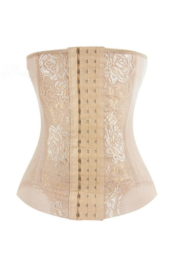 Clearance! Hontri Shapewear Women Waist Trainer Body Shaper Corset Tummy Slimming Girdles Shaping Clothes Shapewear Tummy Control Beige,L
