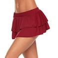 thumbnail image 1 of Clearance! Hontri Skirts for Women Womens Skirt Club Fashion Sexy Party And Evening Low-Waisted Skirt Skirts for Women Red,M, 1 of 7