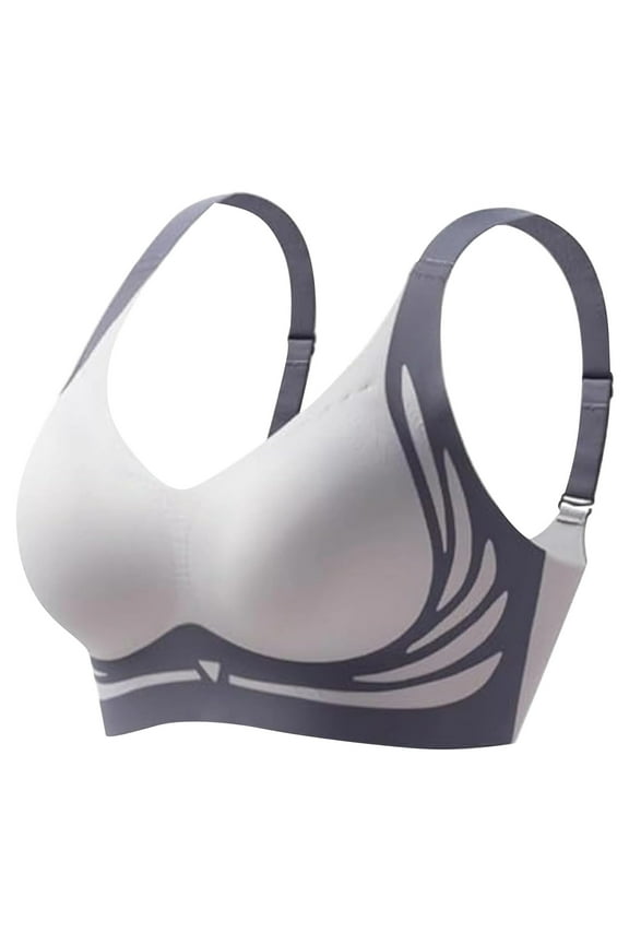 Bras for Women Padded Under 20$ - Blue Bras for Women Wireless Hontri Super Gather Bra Soft Comfortable Gather Bra Wireless Push up Bra Lift Bra Women Lingerie Everyday Sports Bras