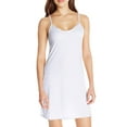 thumbnail image 1 of Clearance! Hontri Women's Full Slips Cami Women's Full Slip Basic Not Adjustable Spaghetti Strap Lencería Under Dress Nightwear Wide Leg Loose Fit Jumpsuit White,M, 1 of 5