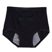 Clearance! Hontri Women's Panties Women's Large Textile Underwear Pocket for Menstruation Warm Baby High Waist Anti Side Leakage Big Aunt Sanitary Pants Underwear Black,3Xl