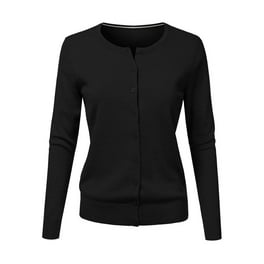 Black cardigan sweater walmart hot sale