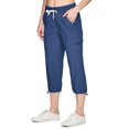thumbnail image 1 of Clearance Hontri Womens Business Casual Pants Active Women's Relaxed Lightweight Woven Cargo Capri Pant, 1 of 7