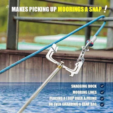 Swobbit Universal Boat Hook - Multi-Purpose Tool For Docking, Retrieving Lines & Items