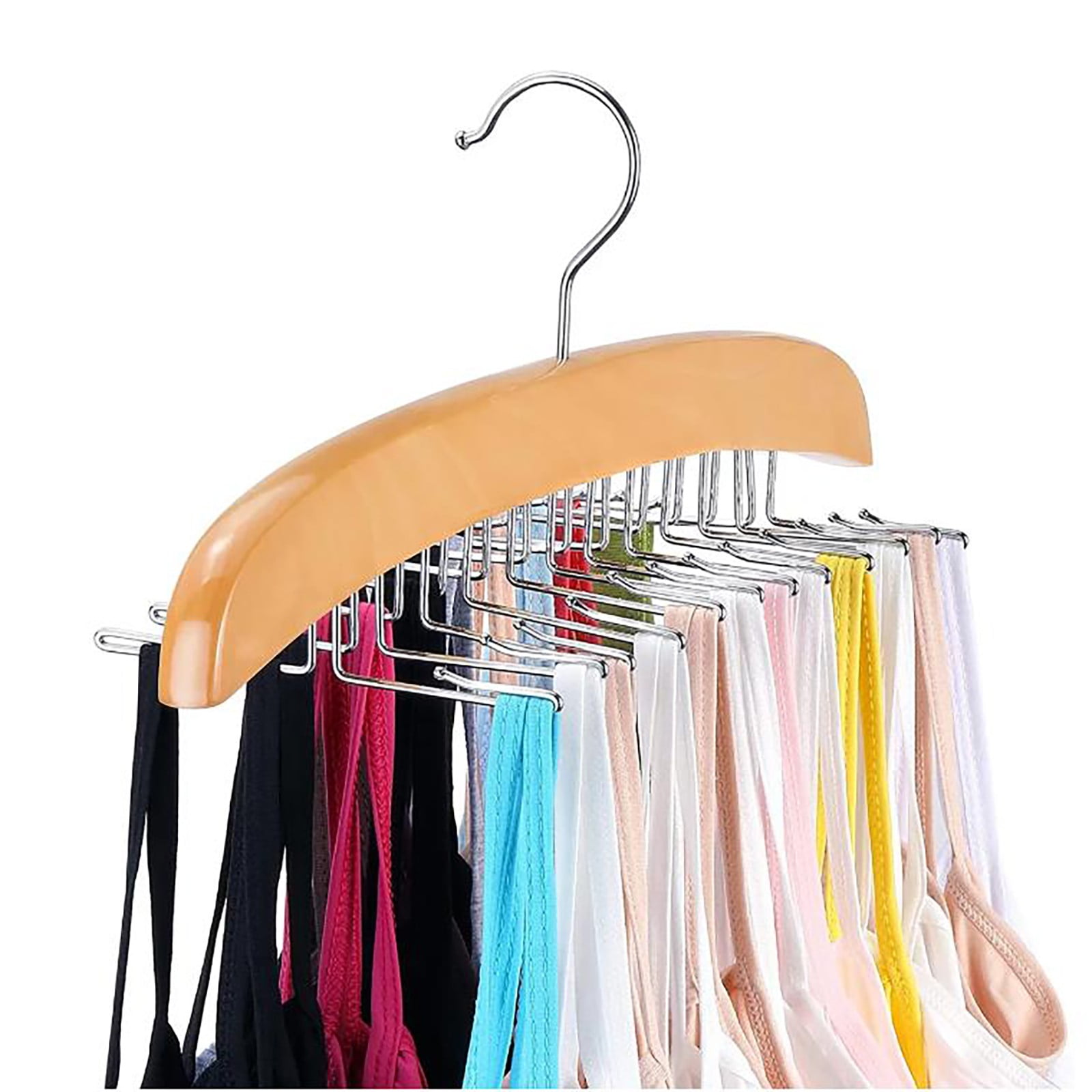 Bosuelife Hanging Jewelry Organizer Roll - Double-Sided With 42 Pockets & 36 Hooks, Dark Gray