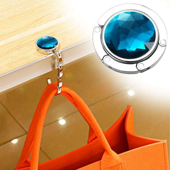 Clearance Hooks under $5 Hanging Clip Sock Holder Foldable Handbag Purse Hook Convenient Desk Hook Round Backpack Hook Student Desktop Mobile Bag Hanger