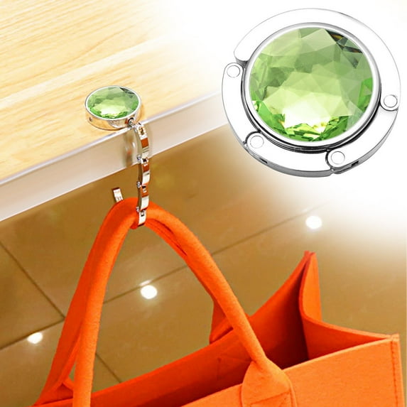 Clearance Hooks under $5 Hanging Clip Sock Holder Foldable Handbag Purse Hook Convenient Desk Hook Round Backpack Hook Student Desktop Mobile Bag Hanger