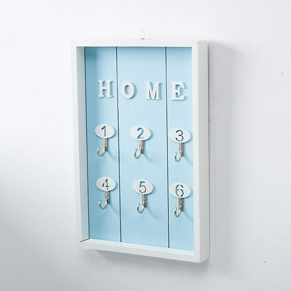 Clearance Hooks under $10,Wall Mounted Key Hook Rack Wood Floating Storage Shelf For Home Wall Decorations