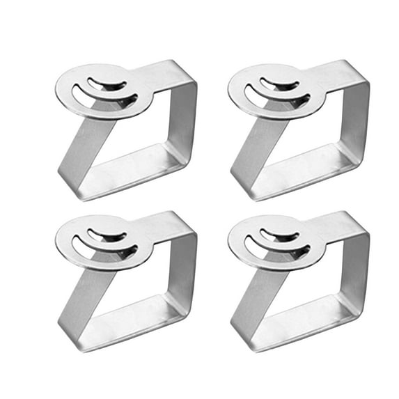 Clearance Hooks under $5 4PC Stainless Steel Tablecloth Tables Cover Clips Holder Clamps Party Tool